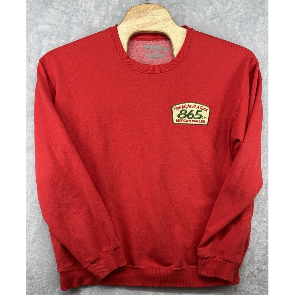Morgan Wallen Red One Night At A Time 865 Crewneck Sweatshirt Men's XL
